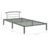 VidaXL 284662, Szary, 100 cm, 2,1 m, 63 cm, 900 x 2000 mm, Podgląd zdjęcia produktu 6