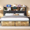 Fortuna Lai Metallbett 140x200cm mit LED, USB & Schubladen, Produktbild-Vorschau 2