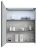 Spiegelschrank DUO 60 Grau mit LED Beleuchtung, Steckdose Produktbild-Vorschau 1