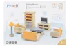 VIGA PolarB Zestaw Mebelków do Domku dla Lalek Salon Podgląd zdjęcia produktu 2