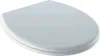A white toilet seat lid is shown from a slightly elevated angle against a white background. Anteprima dell’immagine prodotto