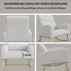 Fauteuil à bascule Fortuna Lai gris clair avec tissu Voir les images du produit 7