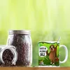 Kaffeebecher mit Faultier Dschungelmotiv und Spruch: Produktbild-Vorschau 3