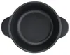 A top-down view of a black cast iron pot with two handles. Náhled obrázku produktu
