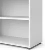 Close-up view of a white shelf unit. Produktbild-Vorschau