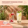Nerezové brčka bremermann – 8 kusů, délka 21,5 cm, včetně 2 Náhled obrázku produktu 3