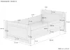 Seniorenbett extra hoch 100x200 Einzelbett Holzbett Produktbild-Vorschau 6