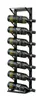 A black metal wine rack holding eight bottles of wine, displayed against a white background. Náhled obrázku produktu