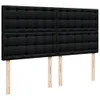 Boxspringbett mit Matratze Schwarz 200x200 cm Stoff Produktbild-Vorschau 9
