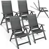 tillvex Chaise de jardin Premium 4 pièces anthracite Voir les images du produit 1