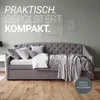 Homestyle4u Tagesbett 90x200 mit Lattenrost Polsterbett mit Produktbild-Vorschau 7