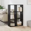 vidaXL Černá knihovna dubového vzhledu 69,5 x 29 x 103,5 cm Náhled obrázku produktu 2