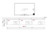 FURNITECH TV Lowboard 180 cm hängend,  Eiche Wotan, Schwarz Produktbild-Vorschau 7