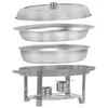 Repas Acier inoxydable Chafing Dish ovale 5 litres avec Voir les images du produit 3