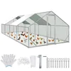 Hühnerstall 3x8x2m Hühnerhaus Freilaufgehege Tiergehege Produktbild-Vorschau 1