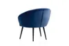 Elegante poltrona lounge Lutz | velluto blu scuro | XDREAM Anteprima dell’immagine prodotto 2