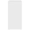 A white sideboard is shown against a white background. Voir les images du produit