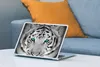 MuchoWow® Laptop Aufkleber Sticker Cover Tiger - Winter - Produktbild-Vorschau 4