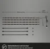A flat lay of LED light strips and accessories, with measurement indicators and text. Anteprima dell’immagine prodotto