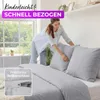EllaTex Premium Mikrofaser Bettwäsche 200x220 + 2x 80x80 cm Produktbild-Vorschau 4