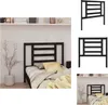 vidaXL Kopfteil Schwarz 96x4x100 cm Massivholz Kiefer -  Produktbild-Vorschau 1