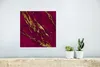 MuchoWow® Poster Marmor - Rosa - Gold - Linie 30x30 cm - Produktbild-Vorschau 5