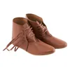 Mittelalter Schuhe Dunkelbraun mit Ledersohle "London" 39 Produktbild-Vorschau 5