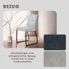 A chair with two fabric swatches shown next to it. Náhled obrázku produktu