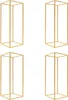Four identical gold-colored geometric stands are arranged in a 2x2 grid against a white background. Podgląd zdjęcia produktu