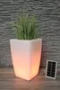 Solar Blumenkübel 50x30 cm LED RGB Blumentopf modern eckig Produktbild-Vorschau 3