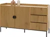 Kredens HWC-O39, komoda szafka kredens, 3 szuflady 2 drzwi, Podgląd zdjęcia produktu 1