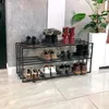 DanDiBo Schuhregal Metall Schwarz 3 Ebenen 96552 Produktbild-Vorschau 7