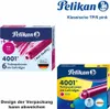 Product packaging for Pelikan ink cartridges, showing two different box designs. Anteprima dell’immagine prodotto
