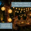 Solar Lichterkette außen wetterfest 7M 20 LED Lampions Produktbild-Vorschau 5