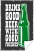 MuchoWow® Poster Mancave - Bier - Vintage - Flasche 120x180 Produktbild-Vorschau 1