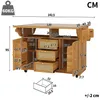 Carrello di servizio MODFU con piani ribaltabili, carrello Anteprima dell’immagine prodotto 7