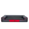 Hobbydog Tierbett Victoria, Grau mit Schwarz, 100x66x17 cm Produktbild-Vorschau 1