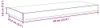 vidaXL Schweberegale 2 Stk. Hochglanz-Grau 60x23,5x3,8 cm Produktbild-Vorschau 8