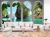 Vlies Fototapete Paradies 300x210 cm Tapeten Wandtapete XXL Produktbild-Vorschau 1