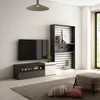 Wohnwand Wohnzimmer, 260x35x186cm, Für TV-Geräte bis zu Produktbild-Vorschau 2