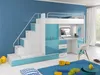 Etagenbett Hochbett Blau Kinderzimmer Betten Hochbetten Produktbild-Vorschau 3