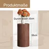 Runder Beistelltisch 30 cm, Walnuss-Optik, MDF, Produktbild-Vorschau 7