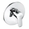 A chrome shower mixer tap mounted on a white background. Anteprima dell’immagine prodotto
