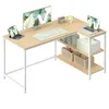 VASAGLE Schreibtisch mit Stauraum, L-Form Computertisch, Produktbild-Vorschau 2