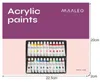 Peintures acryliques 24 pcs. - 12 ml. Maaleo 20363 Voir les images du produit 14