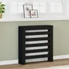 Heizkörperverkleidung Schwarz 78x20x82 cm Holzwerkstoff Produktbild-Vorschau 2