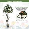 COSTWAY 120 cm sztuczne drzewko z kwiatami, drzewko Podgląd zdjęcia produktu 3