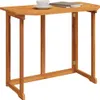 vidaXL Tavolo da bistrot 90x50x75 cm in legno massiccio di Anteprima dell’immagine prodotto 2