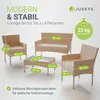 Juskys Polyrattan Gartenmöbel-Set Fort Myers - Tisch, Sofa Produktbild-Vorschau 6