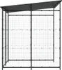 vidaXL Fahrradschuppen 190x190x222 cm Stahl Schwarz Produktbild-Vorschau 9